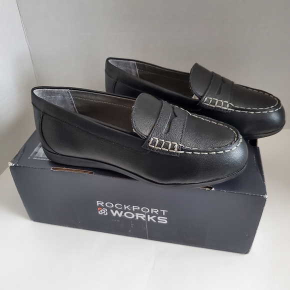 Rockport Women's Top Shore Work Shoe, Black, 6 - Picture 2 of 9